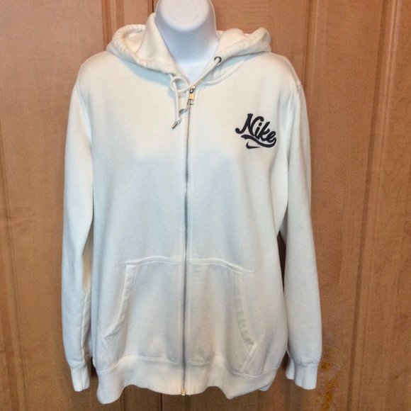 Nike Tops - Nike Hoodie Sweatshirt White XL